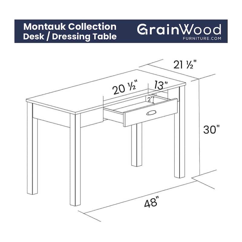 Grain Wood Furniture Montauk Desk Bed Bath & Beyond 29811158