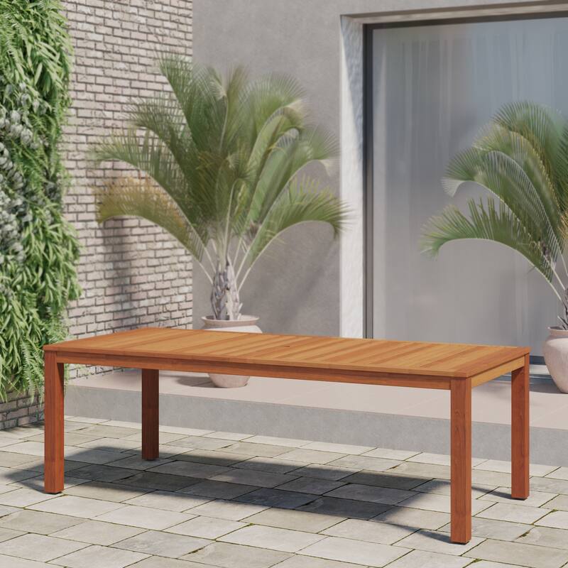 Amazonia Aladder Outdoor Patio Wood Dining Table - Brown