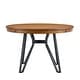 preview thumbnail 14 of 17, Christopher Knight Home Round Dining Table with Metal Base - 46.85" W x 46.85" D x 30" H