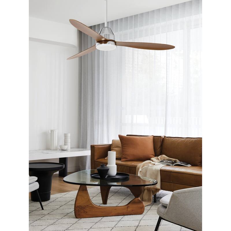Lucci Air Whitehaven 56" Smart WiFi Controlled In&Outdoor Ceiling Fan w/Light