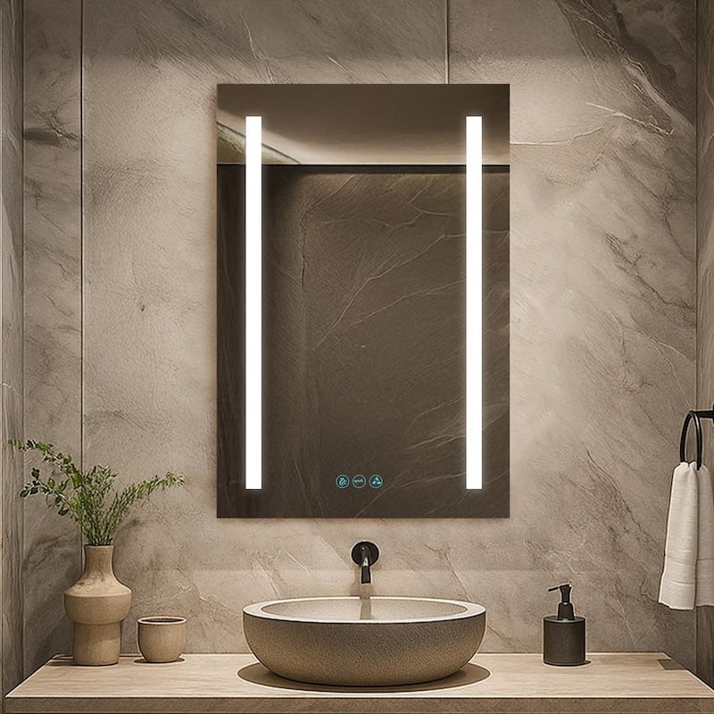 Blossom LED Lighted Medicine Cabinet with Mirror, Dimmable, Anti-Fog - 20x32" Left Hinge