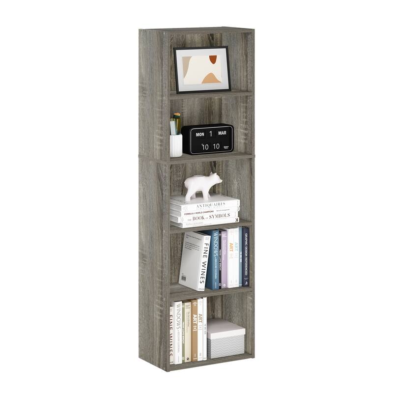 Porch & Den Hollygrove Reversible Color 5-tier Open Shelf Bookcase