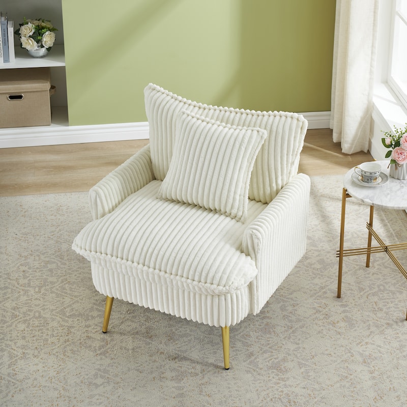 30.31 Inch Single Chair Fashion Sofa Suitable for Living Room - Beige
