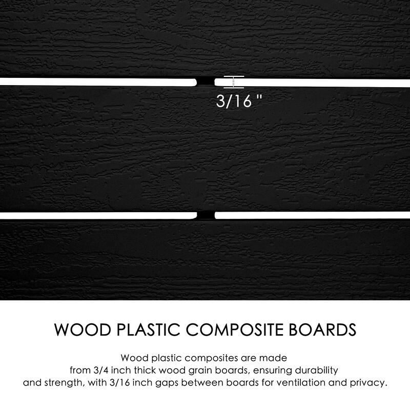 Kozyard 50"W x 47"H Outdoor Privacy Screens Fence Kit for Outside Backyard Patio