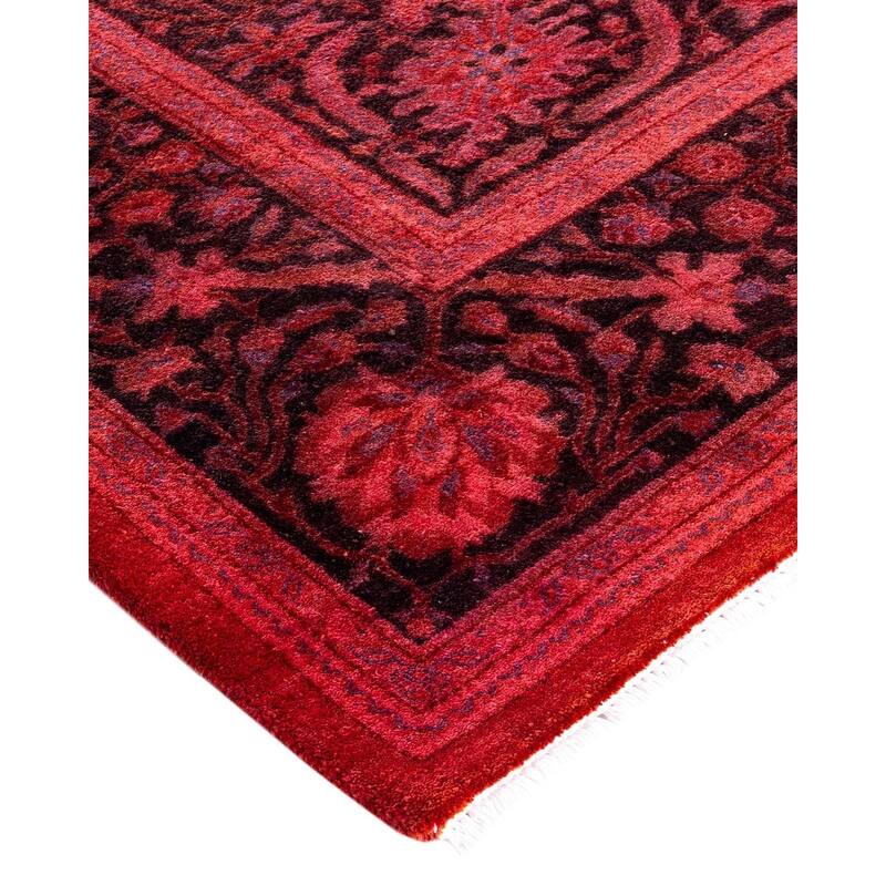 Overdyed, One-of-a-Kind Hand-Knotted Area Rug - Pink - 5' 1" x 7' 8"