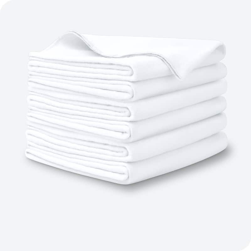 Bare Home 6 Pack Cotton Flannel Receiving Blanket - N/A