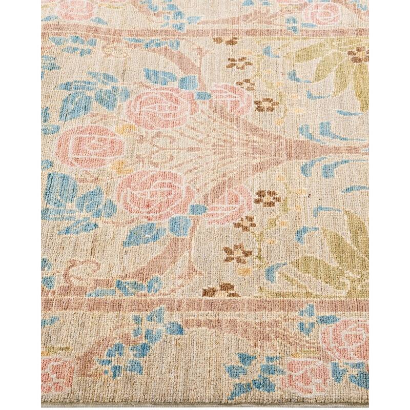 Contemporary Overdyed Wool Hand Knotted Runner - 2' 8" x 10' 0"