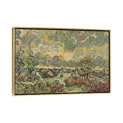 iCanvas "Autumn landscape, 1890 " by Vincent van Gogh Framed Canvas Print