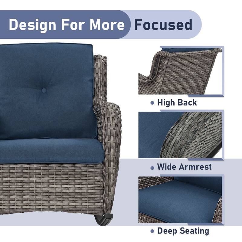 Outdoor Rocking Chair Rattan Rocker Chairs