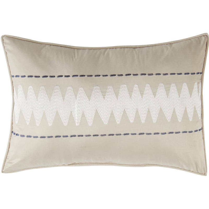 Nanshing Silvia 7 Piece Striped Jacquard Comforter Set