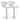 Elama 2 Piece Faux Leather Adjustable Bar Stool in White with Chrome Base - N/A