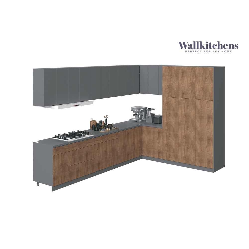 Kitchen Timeless Collection Natural Teak & Black Color Base Size 12Ft Wide - 144x102
