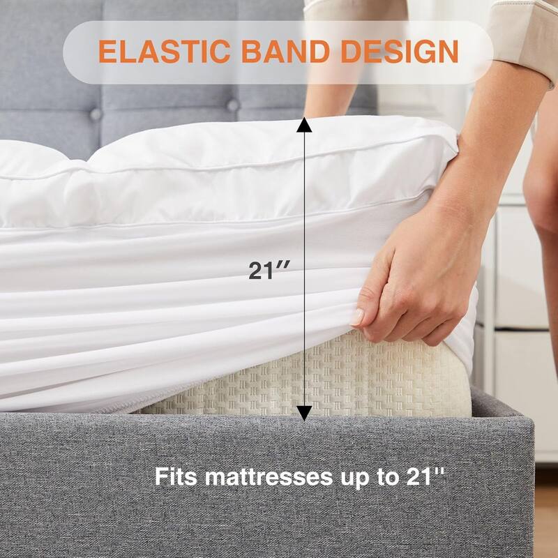 yoyomax 4 Inch Dual Layer Mattress Topper Queen