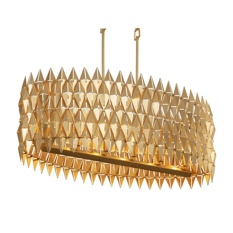Varaluz Forever 6-light French Gold Linear Pendant