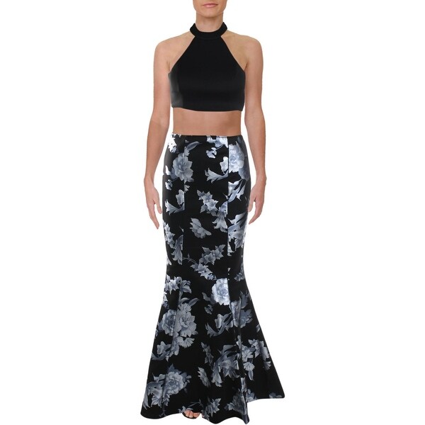 sequin hearts black dress