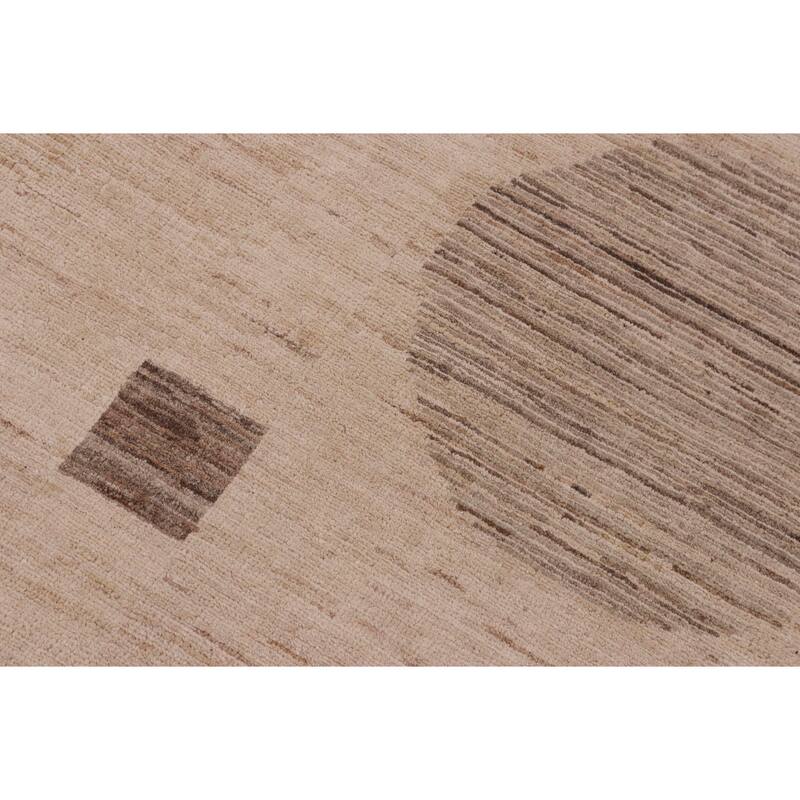 Earth Tone Desert Pillar Gabbeh Hand Knotted Area Rug