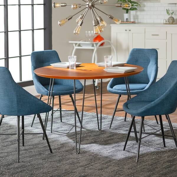 Shop Delacora We Bd46rdhpwt 5 Hairpin Five Piece Metal Framed Wood