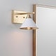 preview thumbnail 18 of 23, Caleb Metal Vanity, White/Gold by JONATHAN Y 1-Light