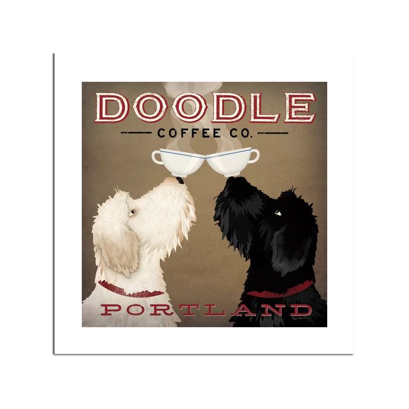 Doodle Coffee Co. Fine Art Paper Print by Ryan Fowler - Multi