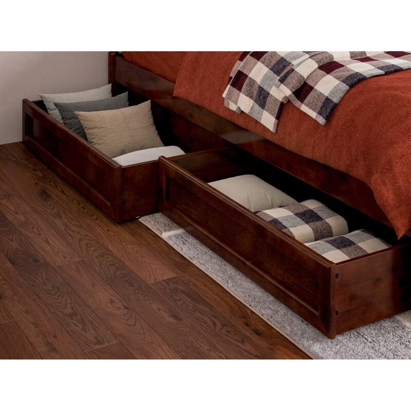 Barcelona Panel Platform Bed with Storage Drawers