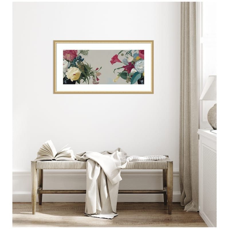 Kate and Laurel Framed Art Romantic Blooms by Mary Sparrow