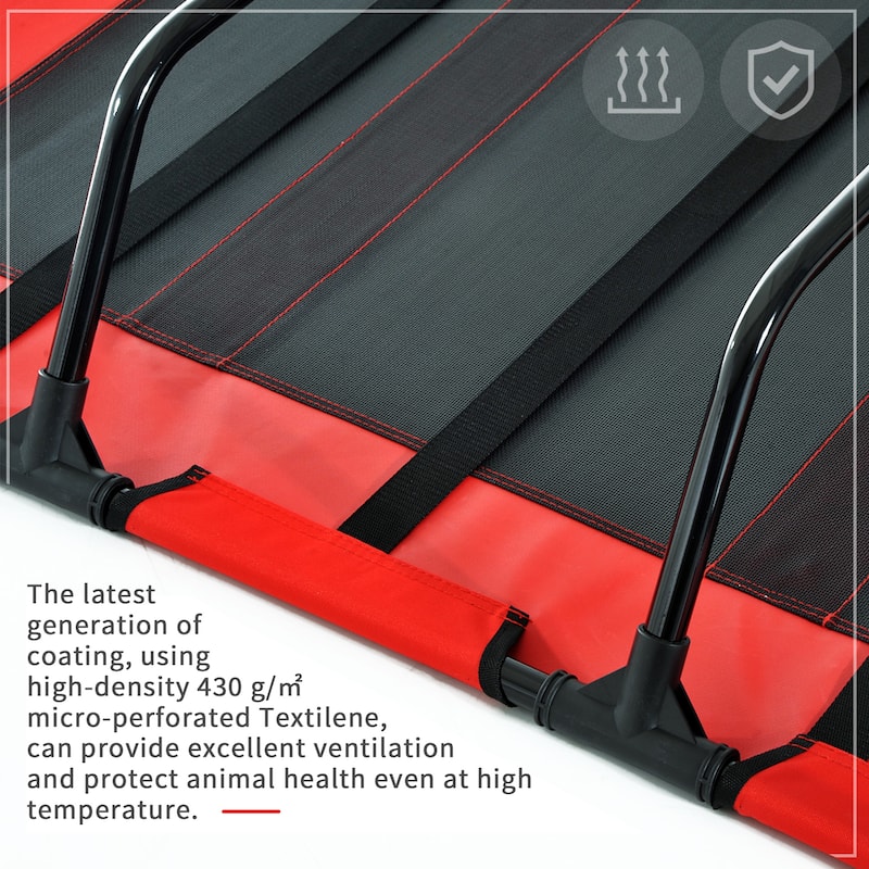 Pawhut Elevated Cooling Mesh Dog Bed Cot - 48" x 36.25" x 9"