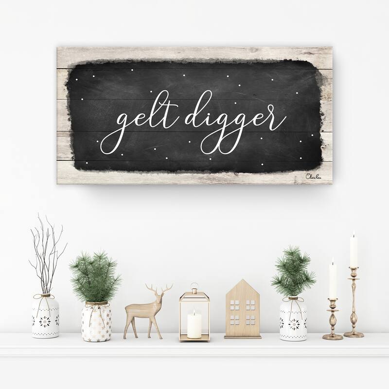 Ready2HangArt 'Gelt Digger' Hanukkah Canvas Wall Art by Olivia Rose