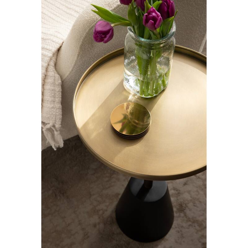 Kate and Laurel Tira Round Side Table