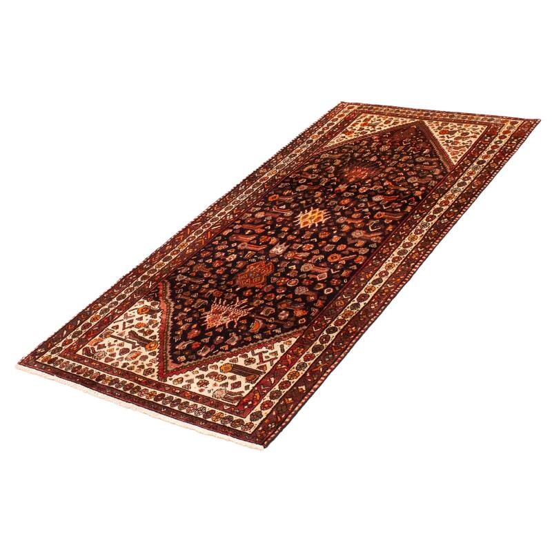 ECARPETGALLERY Hand-knotted Andelz Brown Wool Rug - 4'2 x 9'5
