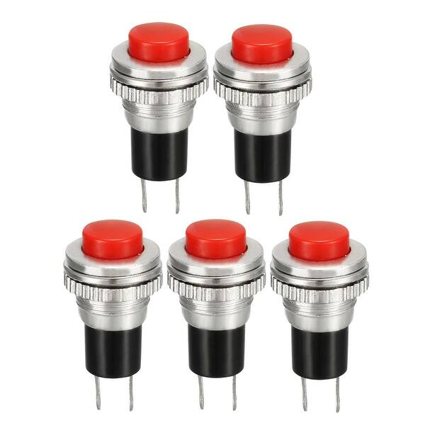 Shop 10mm Mounting Red Momentary Push Button Switch Spst No 5pcs 5pcs Red Overstock 26640360