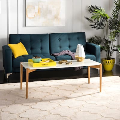 SAFAVIEH Sandie Mid-Century Rectangular Coffee Table - 47.2" x 23.6" x 17.7" - 47.2" x 23.6" x 17.7" - 47Wx24Dx18H
