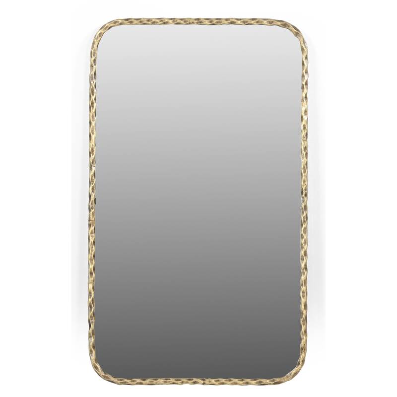 HomeRoots 48" Brass Iron Framed Accent Mirror - 28.00 in. x 48.00 in. x 1.25 in.