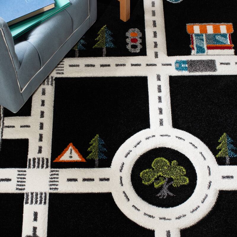 SAFAVIEH Carousel Kids Koika Neighborhood Road Rug