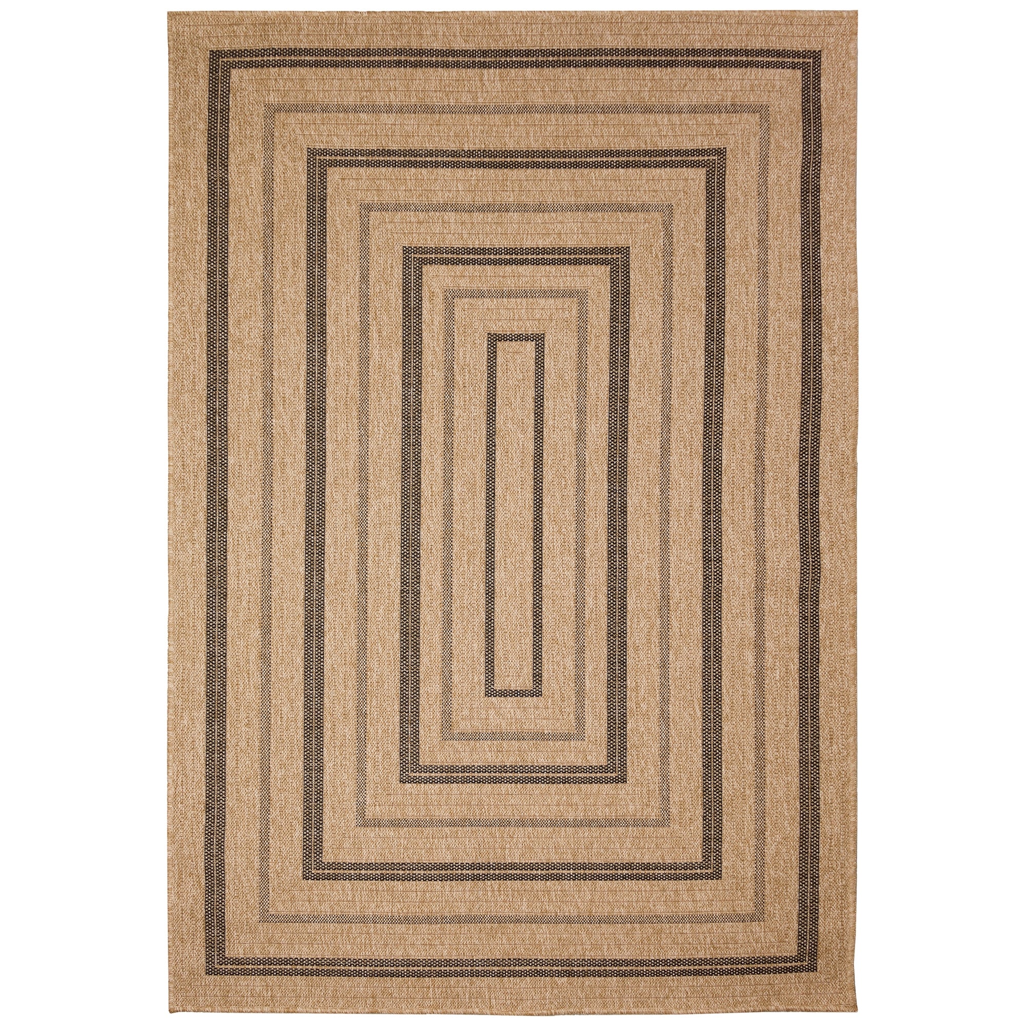 Lush Decor Sahara Multi Border Indoor/Outdoor Rug