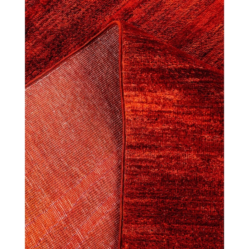 Contemporary Overdyed Wool Hand Knotted Area Rug - 9' 10" x 13' 4"