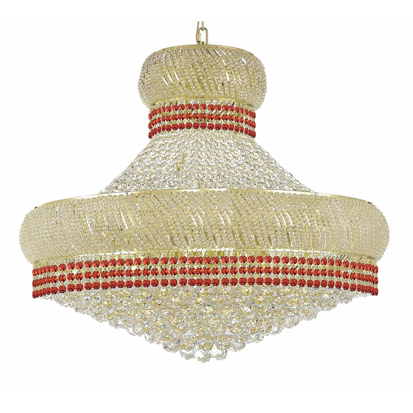 Nail Salon French Empire Crystal Chandelier Lighting -  27 Lights - Chandeliers For Bedrooms by Overstock.com