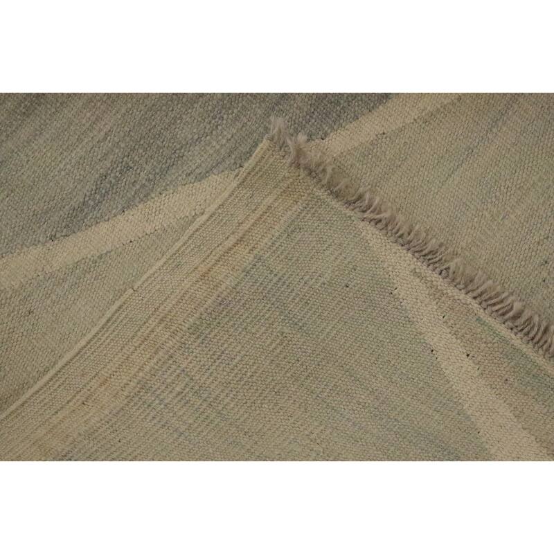 Hand Woven Oriental 100% Wool Carpet Southwestern Modern Beige & Ivories Kilim Area Rug - 6' 5'' X 4' 8''