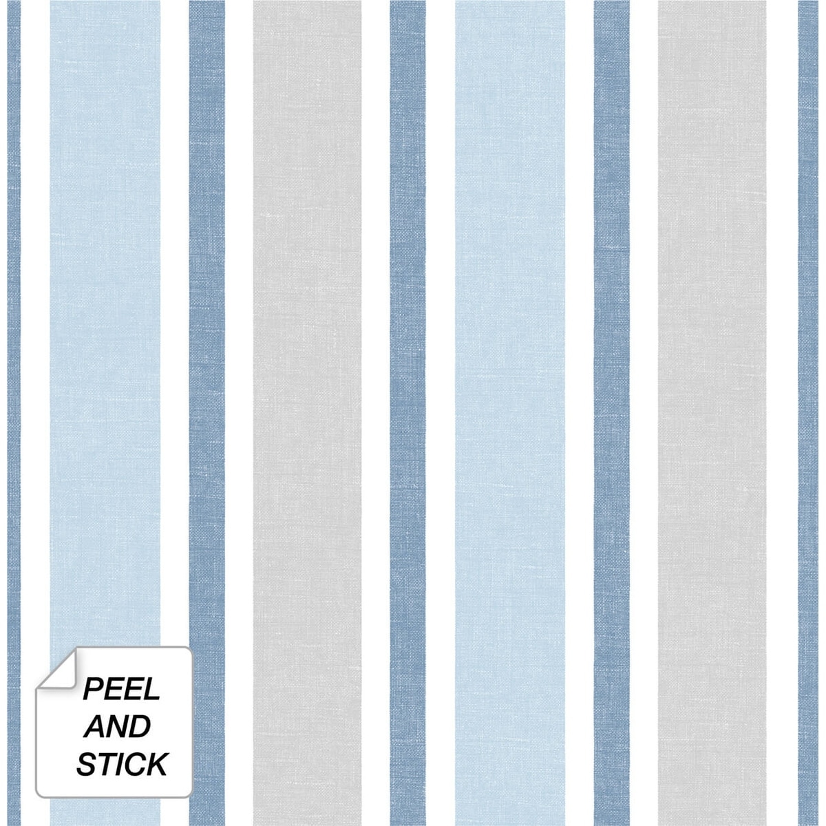 NextWall Linen Cut Stripe Peel and Stick Wallpaper - 20.5 in. W x 18 ft. L