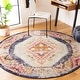 preview thumbnail 1 of 11, SAFAVIEH Monaco Marjelle Boho Southwestern Distressed Rug 6'7" Round - Rust/Multi - Round