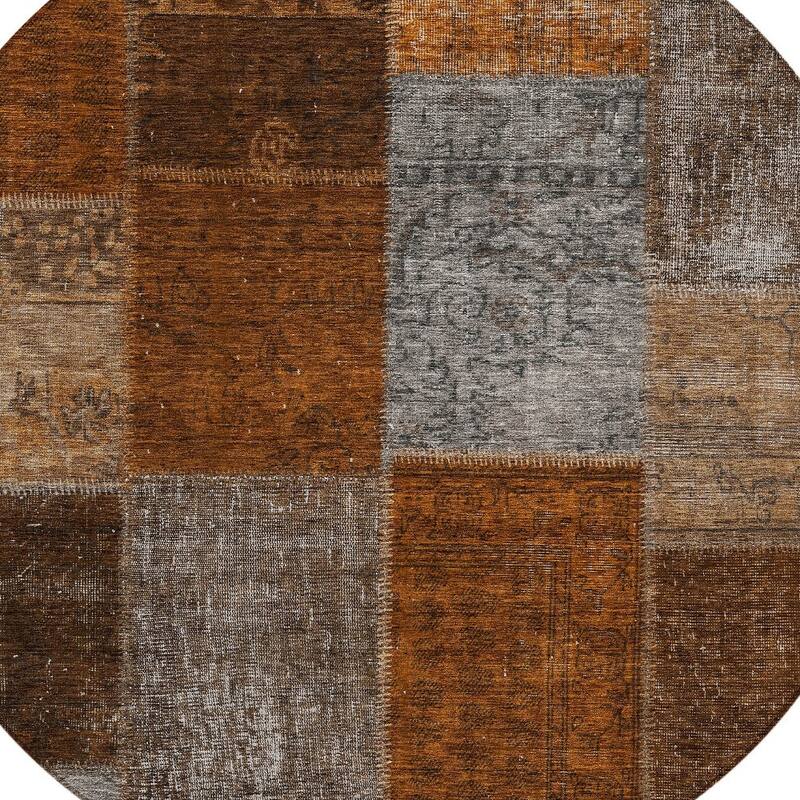 HomeRoots Patchwork Transitional Rectangle Outdoor Rug