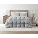 preview thumbnail 3 of 20, Truly Soft Oversized Puffer 3 Piece Comforter Set Grey - Oversized King - 3 Piece