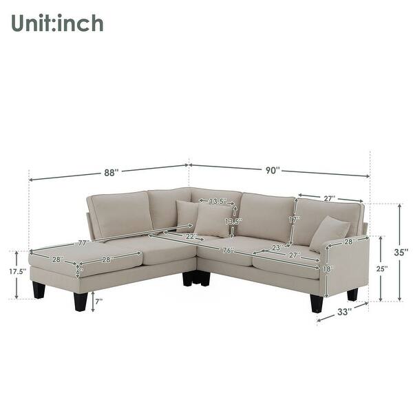 Curated visual reference: Minimalist Contemporary Sectionals For Small Homes Reference: L Shape Minimalist Modern Sectional Sofa Couch Set With Chaise