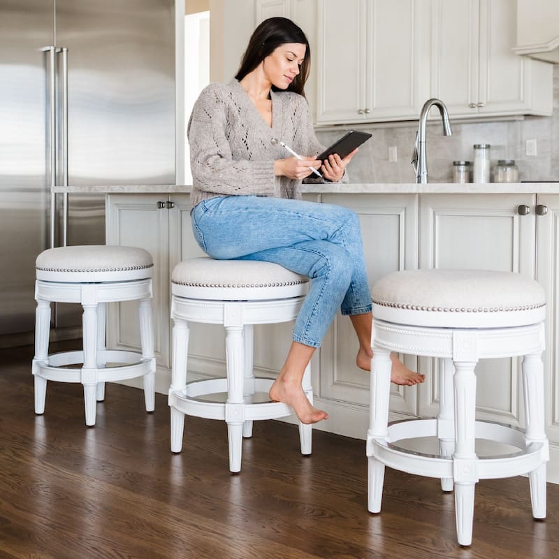Maven Lane Pullman Backless Swivel Kitchen Stool