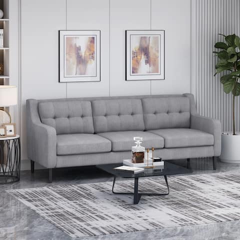 Reynard Tufted Fabric 3-seat Sofa by Christopher Knight Home