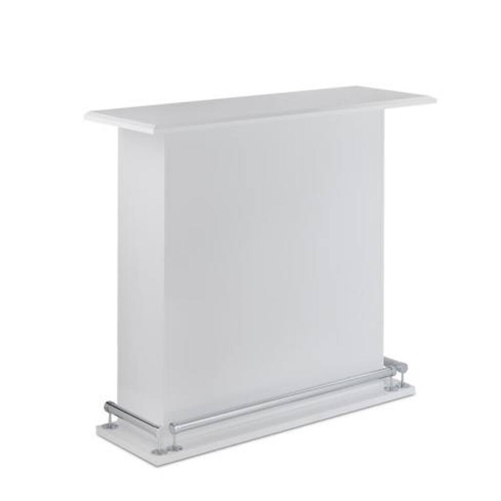 Modish Bar Table, White High Gloss