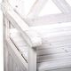 preview thumbnail 9 of 18, 29 Gallon Garden Storage Bench with Waterproof Frame, Large Entryway Deck Box w/ Unique X-Shape Back, Louvered Side Panels