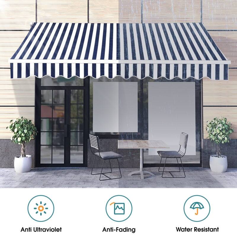 Patio Awning 13x8 Feet Fabric Replacement Sunshade Canopy