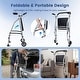 preview thumbnail 12 of 18, Costway Folding Walker for Seniors, Lightweight Aluminum Mobility