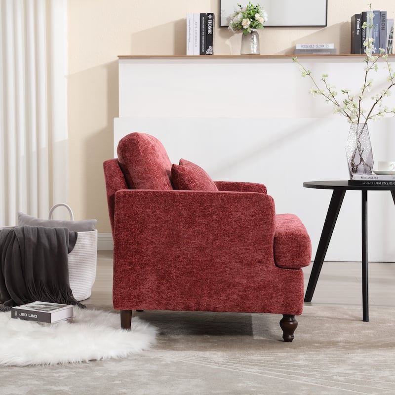 Wood Frame Armchair,Modern Accent Chair Lounge Chair for Living Room