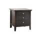 preview thumbnail 31 of 43, Glory Furniture Elowen 3-drawer Wood Nightstand